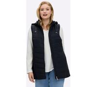 Steppweste SHEEGO, Damen, Gr. 58, schwarz (tiefblau), 100% Polyester, Wattierung:100% Polyester, unifarben, Westen Steppweste (92040901-58) tiefblau