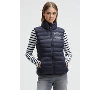 Steppweste SOCCX, Damen, Gr. XS, blau, Steppware, Material: 100% Polyamid, Futter: 100% Polyamid, Füllung: 100% Polyester, unifarben, slim fit normal, Westen Steppweste, mit elastischem Saumabschluss