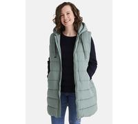 Steppweste STOOKER WOMEN "WANDA mit Kapuze Steppweste", Damen, Gr. 44/46, grün (ivy grün), 100% Polyester, slim fit lang, Westen Steppweste, Steppweste figurumspielend für Damen (16269738-L) ivy grün