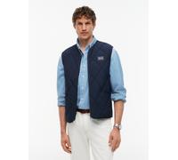 Steppweste TOMMY HILFIGER "DIAMOND QUILT", Herren, Gr. XXL, desert sky, Web, Obermaterial: 100% Polyester, regular fit normal, Rundhals, Westen Steppweste, mit Rautensteppung und Reißverschluss (90538