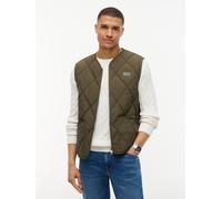 Steppweste TOMMY HILFIGER "DIAMOND QUILT", Herren, Gr. XXL, platinum olive, Web, Obermaterial: 100% Polyester, regular fit normal, Rundhals, Westen Steppweste, mit Rautensteppung und Reißverschluss (9