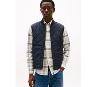 Steppweste TOMMY HILFIGER "DIAMOND QUILTED VEST", Herren, Gr. XXL, blau (desert sky), Web, Obermaterial: 100% Polyamid, Westen Steppweste, mit Rautenmuster (90984533-XXL) desert sky