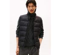 Steppweste TOMMY HILFIGER "MID WEIGHT", Herren, Gr. 3XL, schwarz, Web, Obermaterial: 100% Polyamid, normal, Westen Steppweste, mit Stehkragen, leicht wattiert, regular fit (55782135-XXXL) schwarz