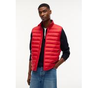 Steppweste TOMMY HILFIGER "PACKABLE RECYCLED VEST", Herren, Gr. L, rot (medium rot), Web, Obermaterial: 100% Nylon. Futter: 100% Polyamid. Füllung: 100% Polyester, normal hüftlang, Westen Steppweste,