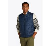 Steppweste TOMMY HILFIGER "SQUARE QUILTED VEST", Herren, Gr. XL, blau (night sky), Web, Obermaterial: 100% Polyester, regular fit normal, Rundhals, Westen Steppweste, Mit Rundhalsausschnitt (58101212-