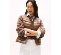 Steppweste TOMMY HILFIGER "UL DOWN REG MOCK NK VEST", Damen, Gr. L (40), braun (hot coco), Web, Steppware, Obermaterial: 100% Polyamid, unifarben, casual, regular fit, Westen (58254527-L) hot coco