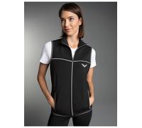 Steppweste TRIGEMA "TRIGEMA Atmungsaktive Sport-Weste", Damen, Gr. 3XL, schwarz, 92% Polyester, 8% Elastan, lang, Westen Steppweste (75354958-XXXL)