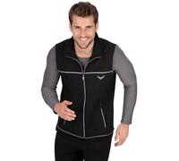 Steppweste TRIGEMA "TRIGEMA Atmungsaktive Sport-Weste", Herren, Gr. M, schwarz, 92% Polyester, 8% Elasthan, Westen Steppweste (85619428-M) schwarz
