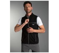 Steppweste TRIGEMA "TRIGEMA Atmungsaktive Sport-Weste", Herren, Gr. M, schwarz, 92% Polyester, 8% Elasthan, Westen Steppweste (85619428-M) schwarz