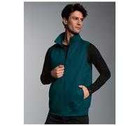 Steppweste TRIGEMA "TRIGEMA Weste aus bequemem Sweat-Material", Herren, Gr. 3XL, blau (saphir), 70% Baumwolle, 30% Polyester, Westen Steppweste (34918512-XXXL) saphir