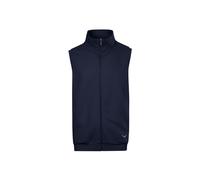 Steppweste TRIGEMA "TRIGEMA Weste aus bequemem Sweat-Material", Herren, Gr. S, blau (navy), 70% Baumwolle, 30% Polyester, Westen Steppweste (30118121-S) navy