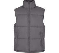 Steppweste URBAN CLASSICS "Urban Classics Basic Puffer Vest", Herren, Gr. M, cloudgrau, 100% Polyamid, Rundhals, Westen Steppweste (27240102-M) cloudgrau