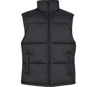 Steppweste URBAN CLASSICS "Urban Classics Basic Puffer Vest", Herren, Gr. M, schwarz, 100% Polyamid, Rundhals, Westen (56267441-M) schwarz