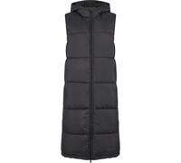 Urban Classics Ladies Long Hooded Puffer Vest Weste schwarz in L