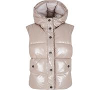 Steppweste URBAN CLASSICS "Urban Classics Ladies Recycled Shiny Puffer Vest with Hood", Damen, Gr. M, duskrose, 100% Polyamid, Westen Steppweste (21754364-M) duskrose