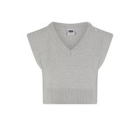 Steppweste URBAN CLASSICS "Urban Classics Ladies Soft Knit Pullunder", Damen, Gr. XL, lightasphalt, 76% Polyester, 10% Polyacryl, 8% Polyamid, 6% Elasthan, Westen Steppweste (40868466-XL) lightasphalt