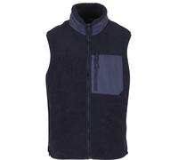 Steppweste URBAN CLASSICS "Urban Classics Sherpa Vest", Herren, Gr. L, navy, 100% Polyester, Westen Steppweste (88561810-L) navy