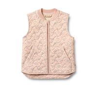 Steppweste WHEAT "WHEAT Thermo-Steppweste Ede", Mädchen, Gr. 128, rosa (heart flowers), 100% Polyester, Westen Steppweste (85509637-128) heart flowers