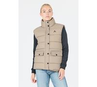 Steppweste WHISTLER "Amaretto", Damen, Gr. 42, beige, 100% Polyester, normal, hoch geschlossener Ausschnitt, Westen Steppweste, mit atmungsaktiver und warmer Polsterung (27130639-42) beige