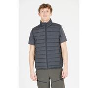 Steppweste WHISTLER "Edge", Herren, Gr. M, grau (dunkelgrau), 100% Polyester, normal, hoch geschlossener Ausschnitt, Westen Steppweste, mit angenehm leichter und wärmender Wattierung (20593613-M) dunk