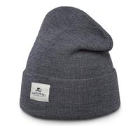 Sterkowski Brass Monkey Strickmütze | 100% Merinowolle Wintermütze für Herren und Damen | Beanie Merino Fisherman Fahrrad Sport Warm Skimütze Arbeitsmütze Wollmütze Hiking Universelle Größe Grau