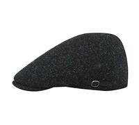 Sterkowski Derby Flatcap | Harris Tweed Schiebermütze für Herren und Frauen | schirmmützen für Herren Flatcap Herren Winter schiebermützen für männer Gatsby mütze Herren 58 cm Dunkelgrau