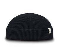 Sterkowski Duke Strickmütze | Merinowolle und Kaschmir Beanie für Herren und Damen | Wintermütze Docker Fisherman Fahrrad Sport Skimütze Dockermütze Wollmütze Hiking Universelle Größe Schwarz
