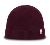 Sterkowski Kingfish Strickmütze | Merinowolle und Kaschmir Beanie für Herren und Damen | Wintermütze Merino Fisherman Fahrrad Sport Skimütze Arbeitsmütze Wollmütze Hiking Universelle Größe Rot/Braun