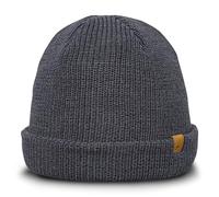 Sterkowski Salty Dog Strickmütze | 100% Merinowolle Beanie für Herren und Frauen | Wintermütze Merino Fisherman Fahrrad Sport Warm Skimütze Arbeitsmütze Wollmütze Hiking Universelle Größe Grau