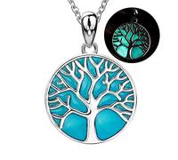 Sterling Silber 925 Baum des Lebens Anhänger Kette Halskette mit leuchtender Emaille Schmuckherstellung für Geschenke