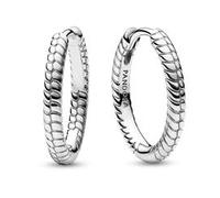 Sterlingsilber Damen Creolen, Moments-Kollektion