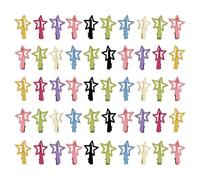 Stern Haaraccessoires - 50 Stück modische Anti-Rutsch Metall Haarspangen,3,0 cm niedliche Mini Haarclips | für Alltag, Party, Festival, Konzert, Abschlussball, Verabredungen und Reisen