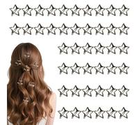Stern Haaraccessoires,50-teilige rutschfeste Metallspangen | circa 3 Zentimeter Haarclips für Mädchen | für Damen und Mädchen für den täglichen Gebrauch sowie für Party Festival Konzert Abschlussball