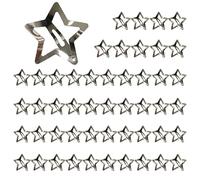 Stern Haarspangen,50 Stück Rutschfeste Haarspangen aus Metall im 50er Set - circa 3 Zentimeter Haarclips für Mädchen | für Alltag, Party, Festival, Konzert, Abschlussball, Verabredungen und Reisen