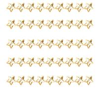 Stern Haarspangen | 50 Stück rutschfeste modische Metall-Barrettes | 3,0 cm niedliche Mini Haarclips - für Alltag, Party, Festival, Konzert, Abschlussball, Verabredungen und Reisen