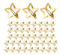 Stern Haarspangen,50-teilige rutschfeste Metallspangen - 3,0 cm niedliche Mini Haarclips | für Damen Alltag Party Festival Konzert Abschlussball Dating Reise Freizeit und Event
