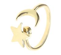 Stern Mond Rotierenden Weibliche Gold Silber Schmuck Mode Kreative Persönlichkeit Zeigefinger Schmuck Geburtstag G Rotierenden Ringe