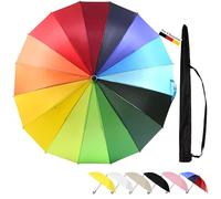 Sternenfunke Regenschirm bunt XXL 120 cm, sturmfest, Regenbogen