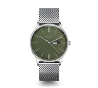 STERNGLAS - BERLIN - olivegrün - silber - milanaise silber / 38MM