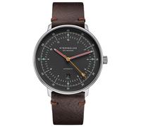 Hamburg Automatik neugraphit - Leder - Vintage mokka