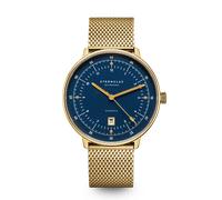 STERNGLAS - HAMBURG AUTOMATIK - EDITION MARINE - blau - gold - Mlanaise gold / 42MM
