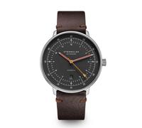 STERNGLAS - HAMBURG AUTOMATIK - neugraphit - silber - mokka dunkelbraun / 42MM