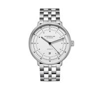 STERNGLAS - HAMBURG AUTOMATIK - silber satiniert - edelstahl gliederarmband / 42MM