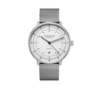 STERNGLAS - HAMBURG AUTOMATIK - silber satiniert - milanaise silber / 42MM