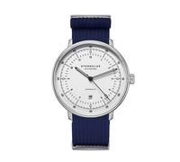 STERNGLAS - HAMBURG AUTOMATIK - silber satiniert - silber - field marineblau / 42MM