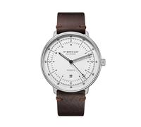 STERNGLAS - HAMBURG AUTOMATIK - silber satiniert - silber - vintage mokka / 42MM