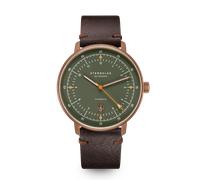 STERNGLAS - HAMBURG PRO - AUTOMATIK - dunkelgrün bronze / Vintage 20 mokka / 42MM