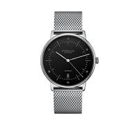 STERNGLAS - NAOS AUTOMATIK - schwarz - silber - milanaise silber / 38MM