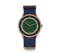 STERNGLAS - NAOS - EDITION ARGO - Bronze- dunkelgrün gelb - Field marineblau/ 38 MM