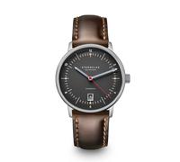 STERNGLAS - NAOS PRO - AUTOMATIK - anthrazit - silber - bridle dunkelbraun / 38MM